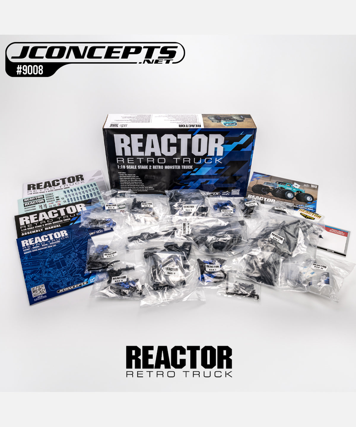 REACTOR Stage 2 Kit, "WOLF" Classic - 10.75" WB Monster Truck JConcepts