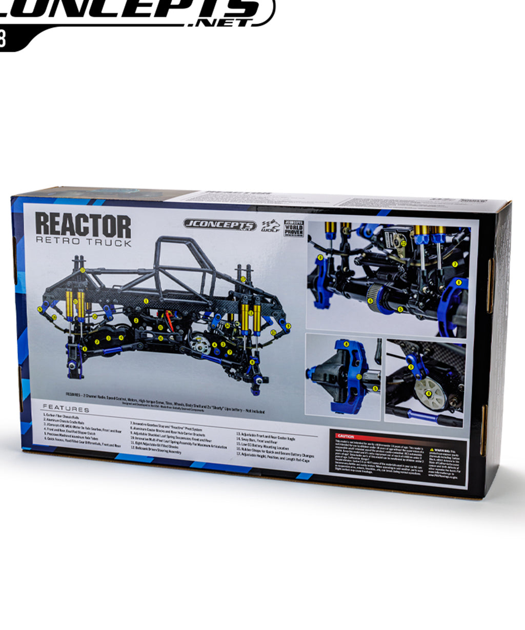 REACTOR Stage 2 Kit, "WOLF" Classic - 10.75" WB Monster Truck JConcepts