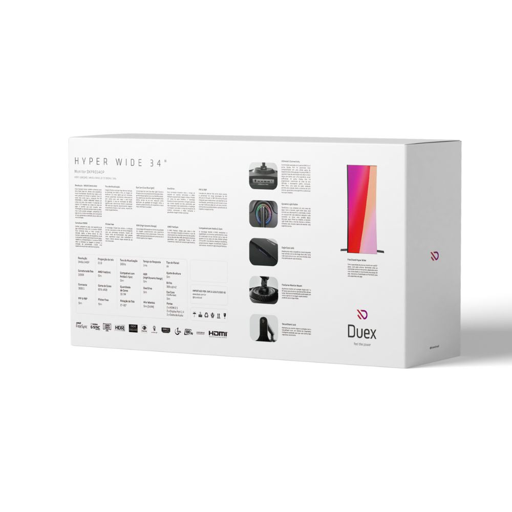 MONITOR DUEX PRO 34 DXPRO340P 180HZ WQHD