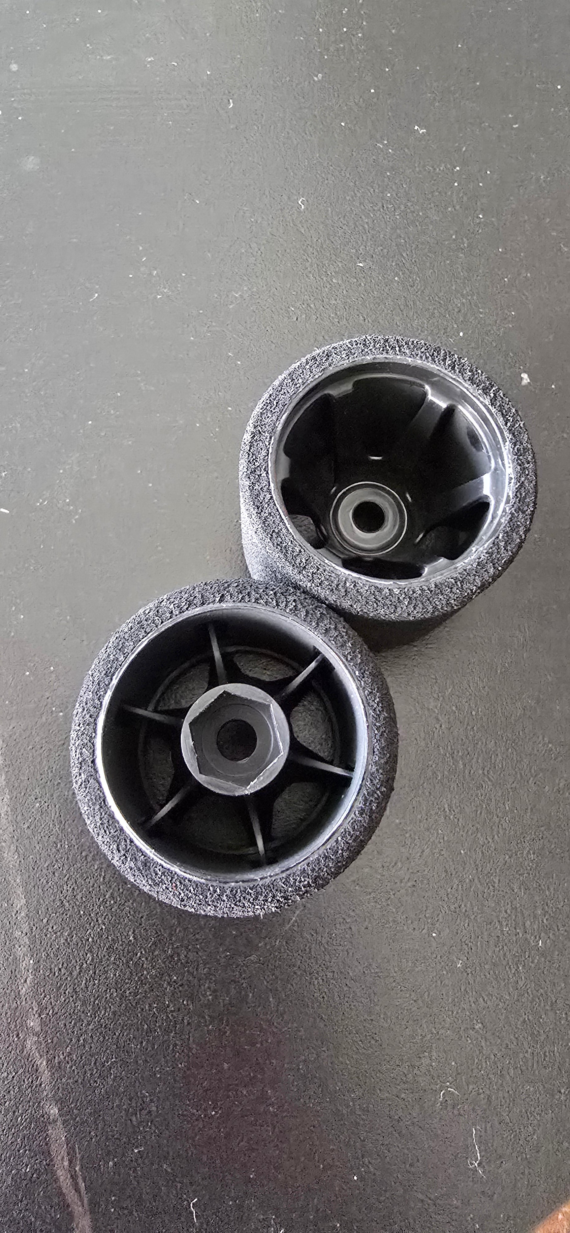 Rodas traseiras + espuma 1/12 Shore 32 Soft Contact RC Racing Tyres