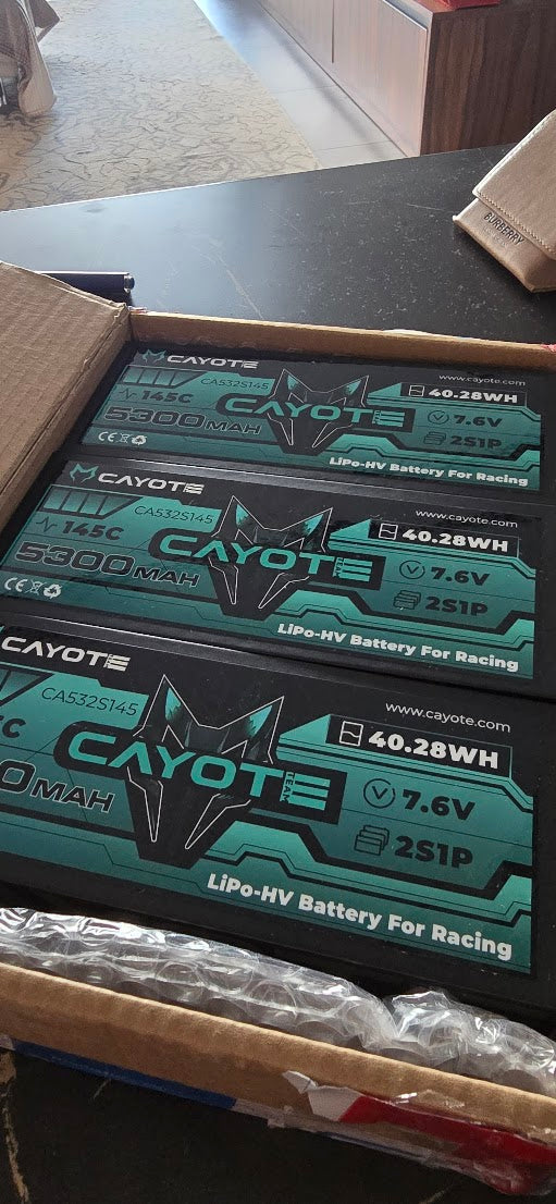 Bateria 5300mah 145C lipo 2S CAYOTE