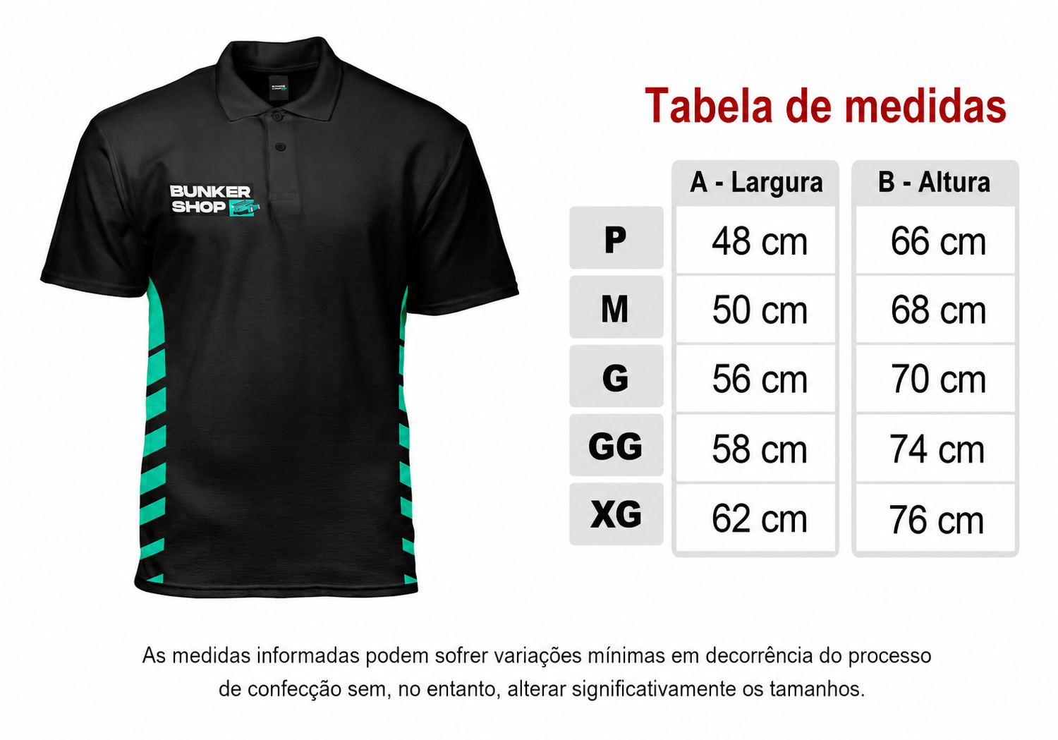 Camiseta BunkerShop Estampa Exclusiva Coleção Oficial