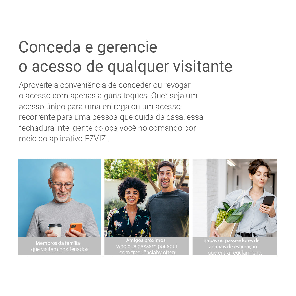 Fechadura EZVIZ DL03 Sobrepor Black