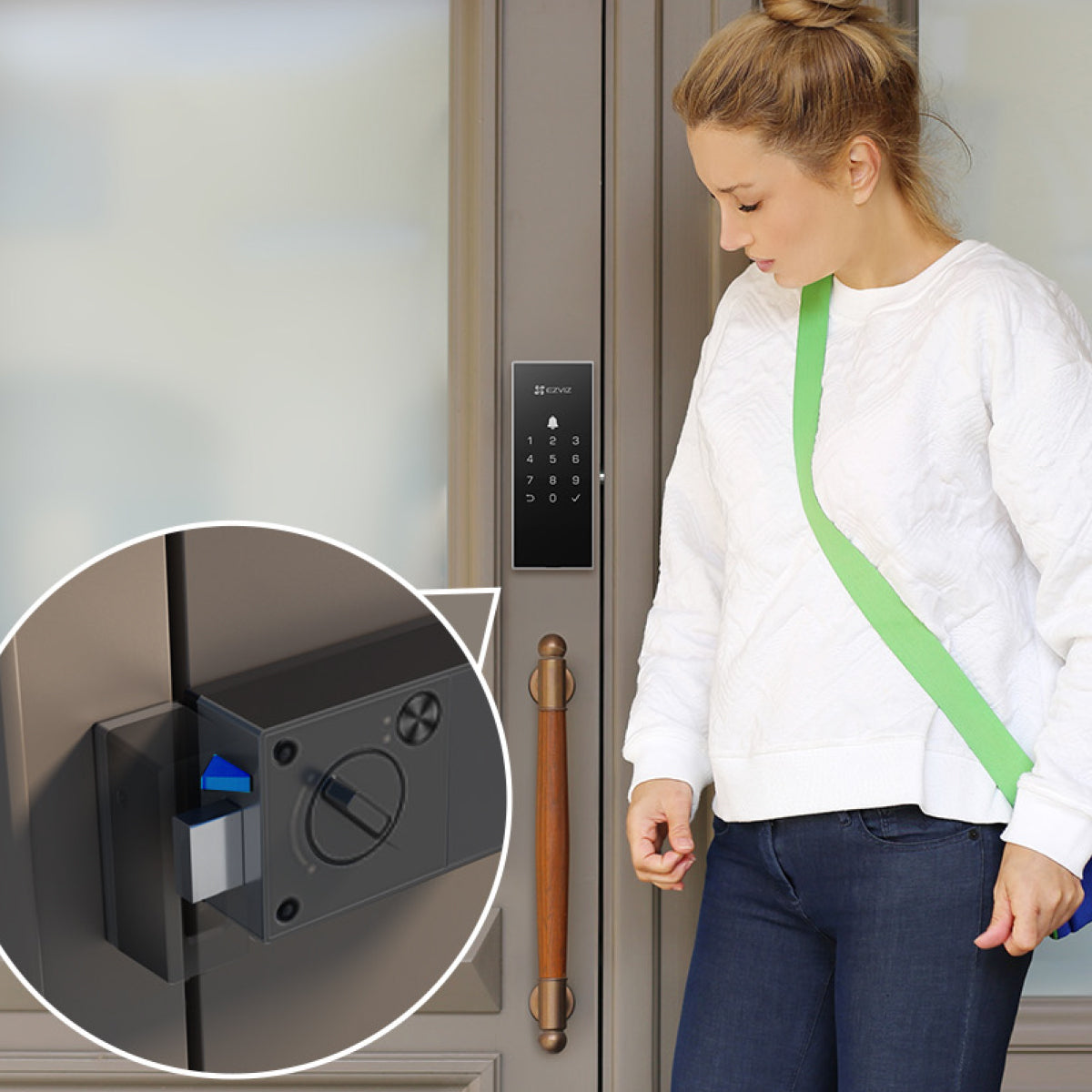 Fechadura EZVIZ DL03 Sobrepor Black