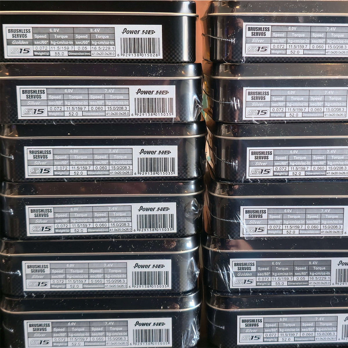 Servo POWERHD S15 - 16,5Kg - velocidade 0,050s - peso: 55g - Titânio com iBus2 e program box