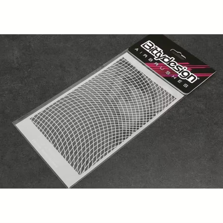 Bittydesign Vinyl Stencil Wave Mesh
