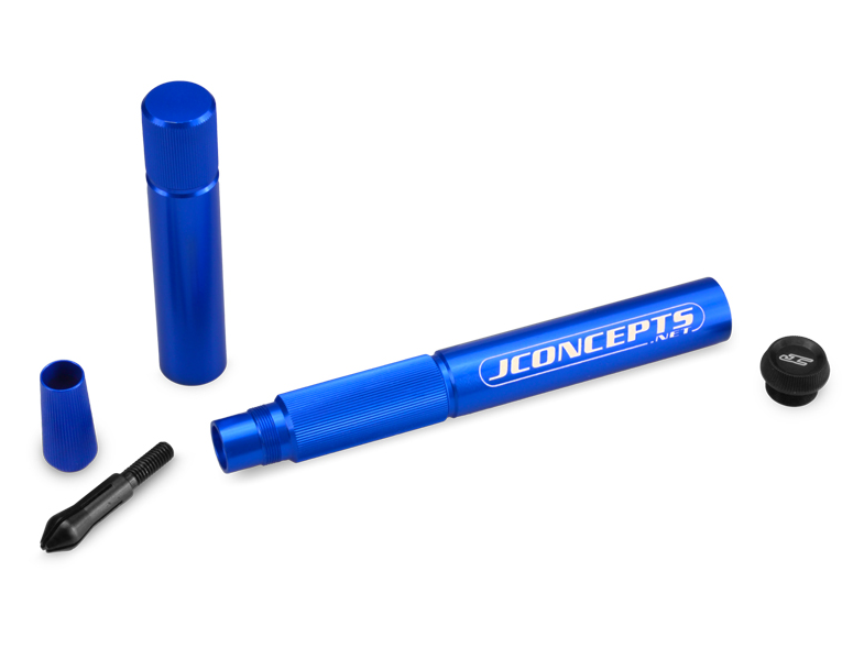 Precision hobby knife handle w/storage - blue JConcepts
