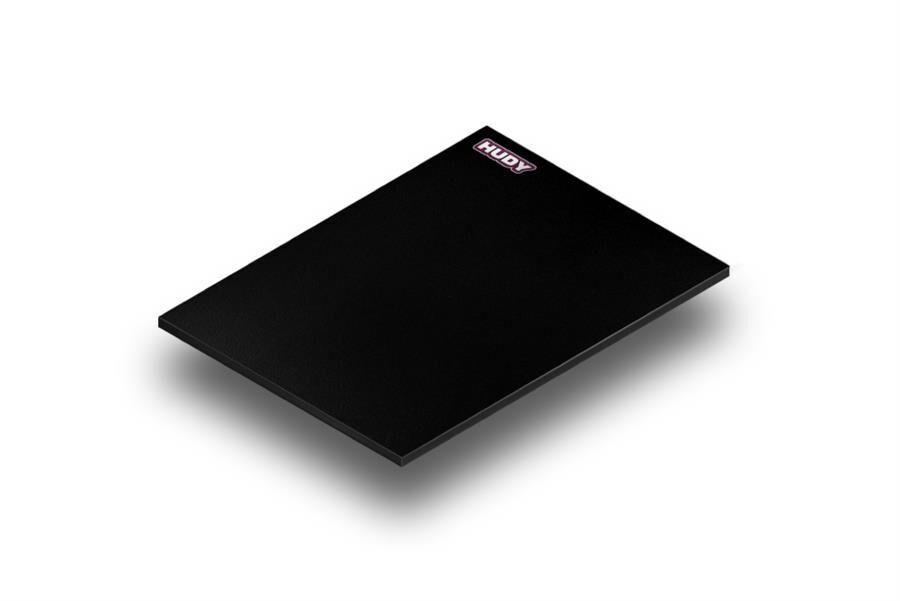 HUDY Flat Setup Board Lightweight for 1:10 & 1:12 Touring Car - Black