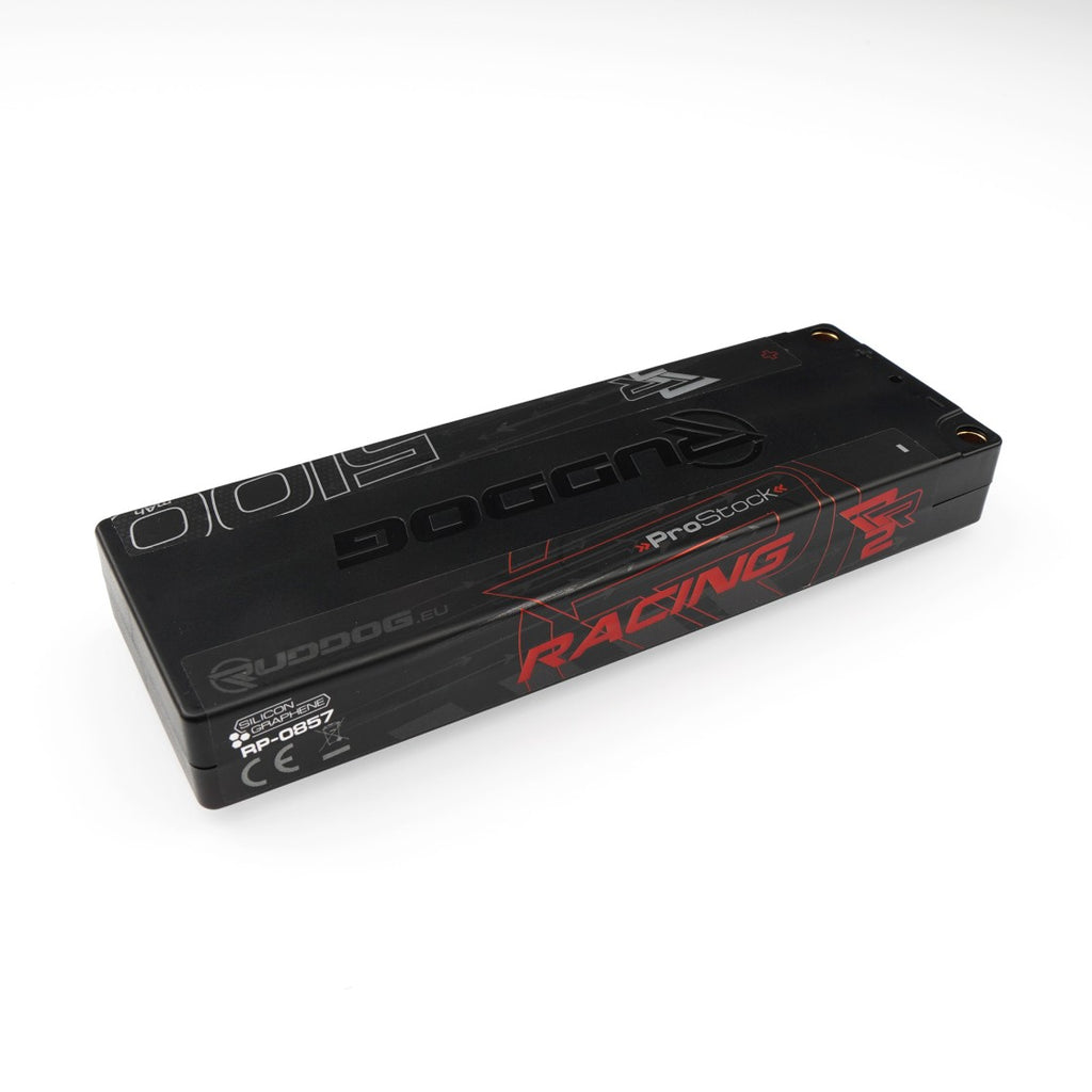 Bateria LiPo RUDDOG Racing RR2 ProStock 5100mAh 150C/75C 7.4V 17.5mm-LCG em formato stick